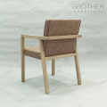 Nouveau design vintage en cuir antique fauteuil de bras en bois